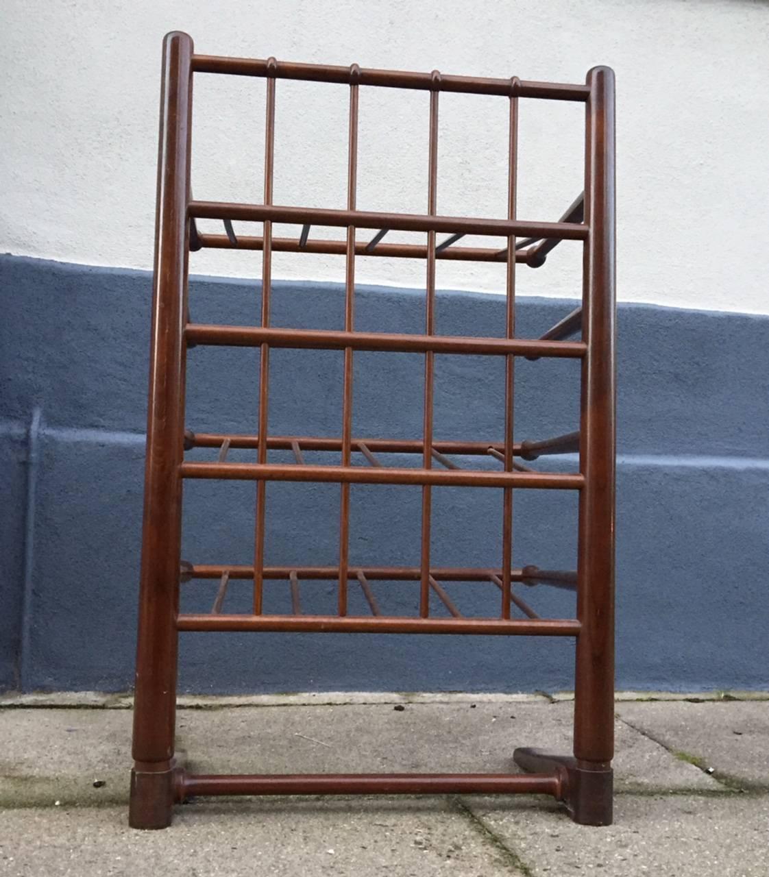 Midcentury Magazine Rack by Frits Henningsen for Andreas Tuck, Denmark, 1940s In Good Condition In Esbjerg, DK