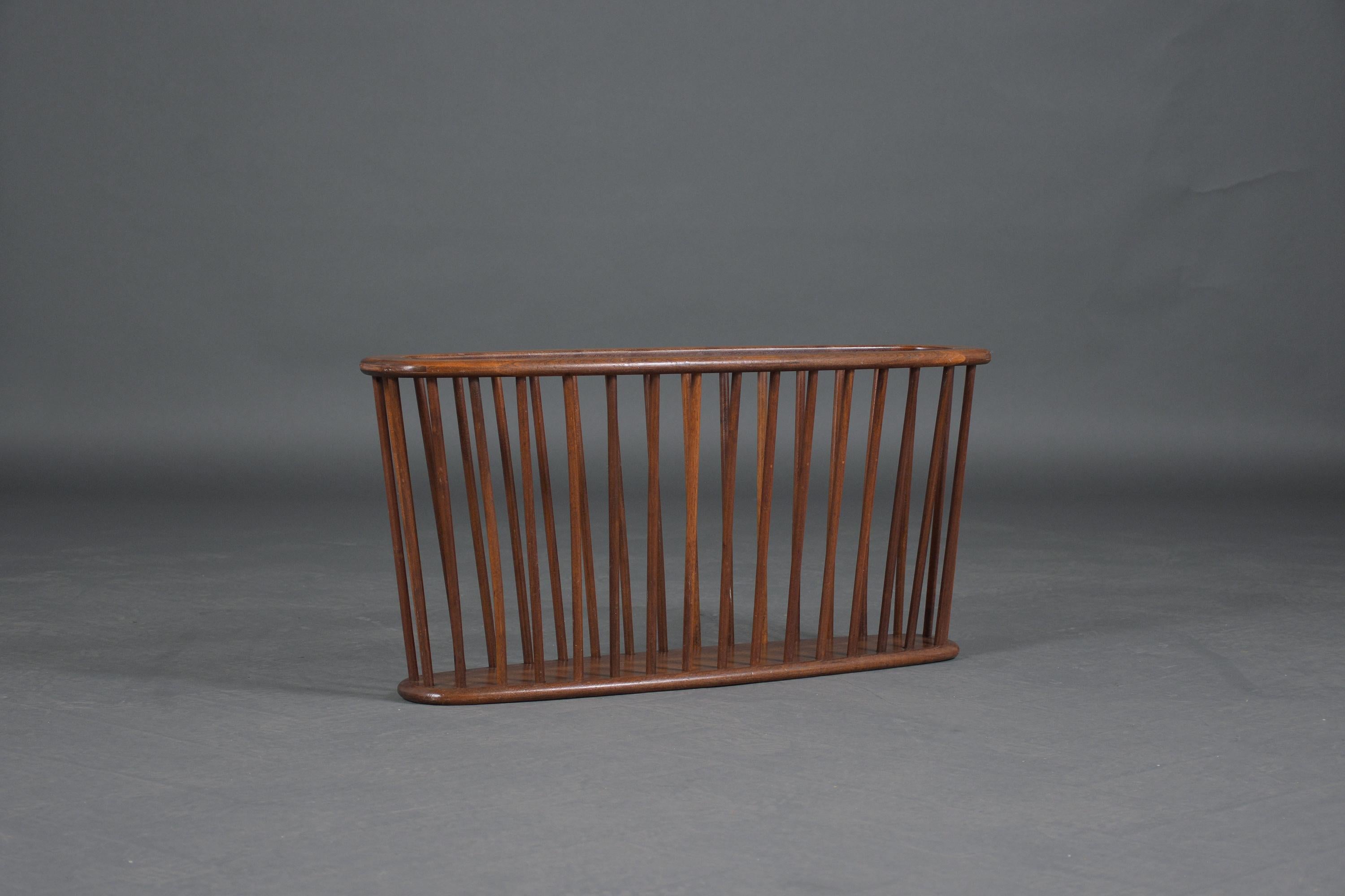 American Vintage Mid-Century Magazine Rack For Sale
