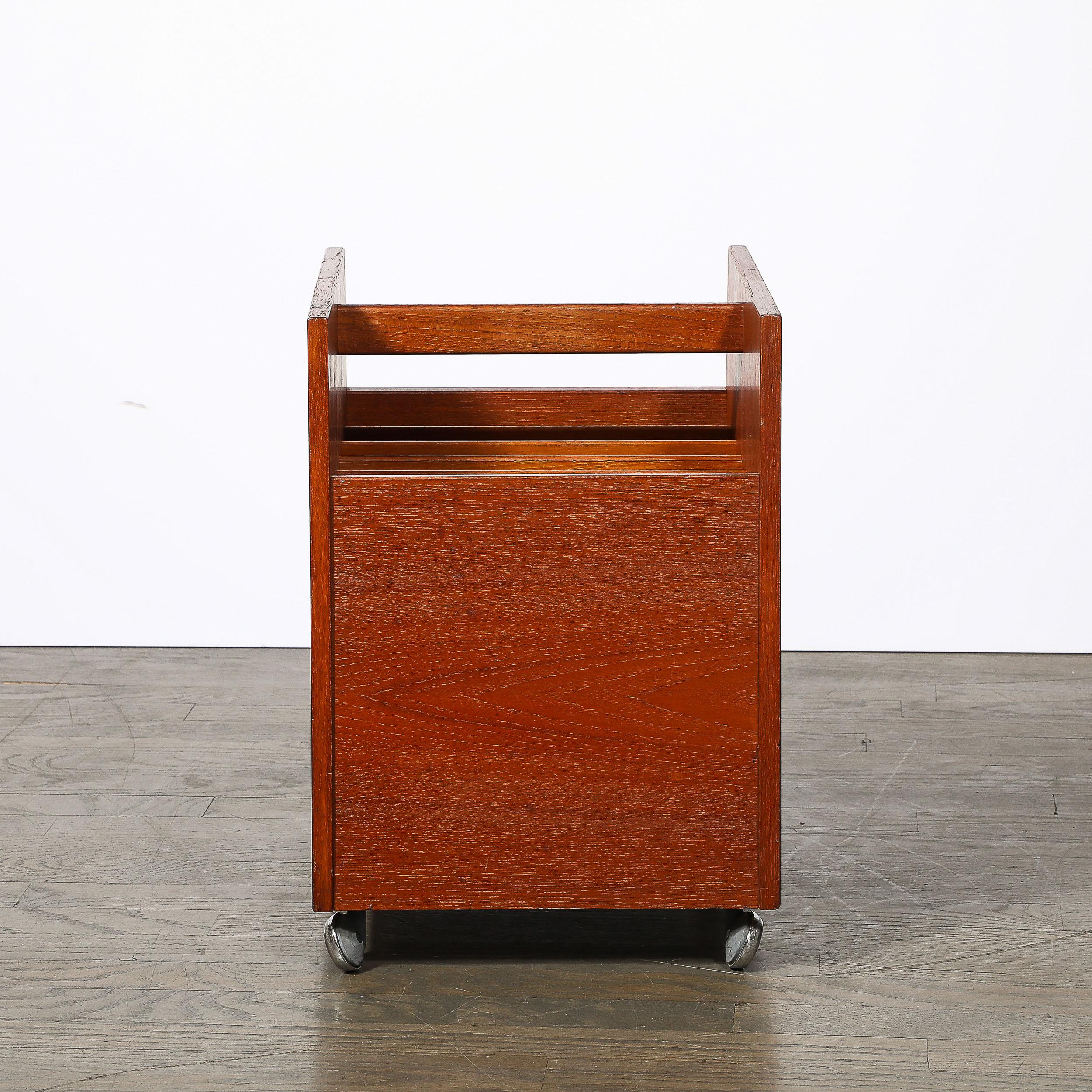 Mid-Century Magazine Rack in Book-Matched Rosewood by Rolf Hesland for Bruskbo For Sale 8