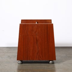 Mid-Century Magazine Rack in Book-Matched Rosewood by Rolf Hesland for Bruskbo