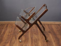 Mid-century magazine rack made in Italy in the 1950s