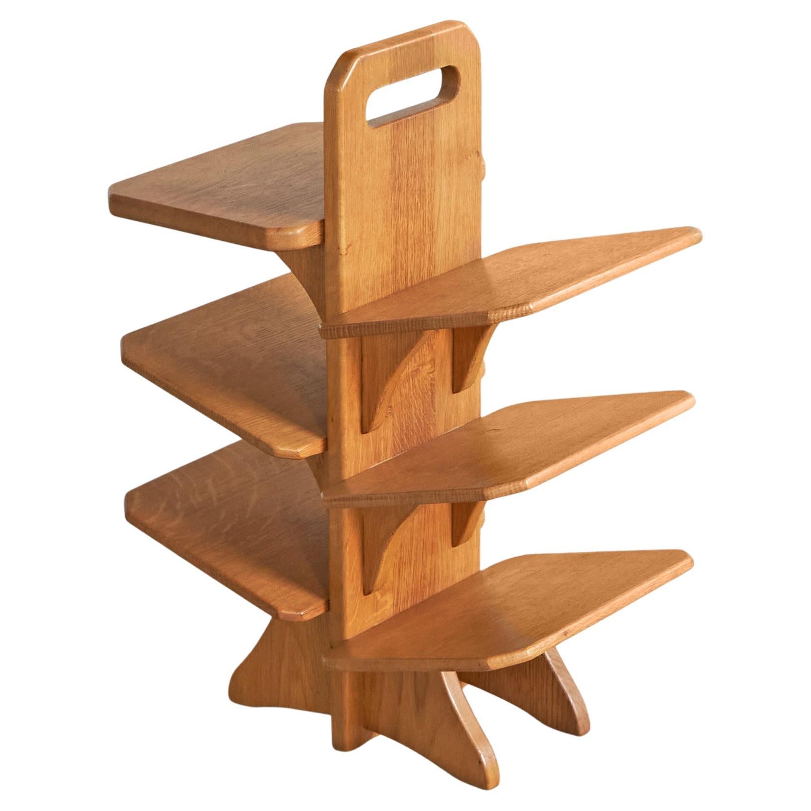 Portariviste di metà secolo in Oak massiccio