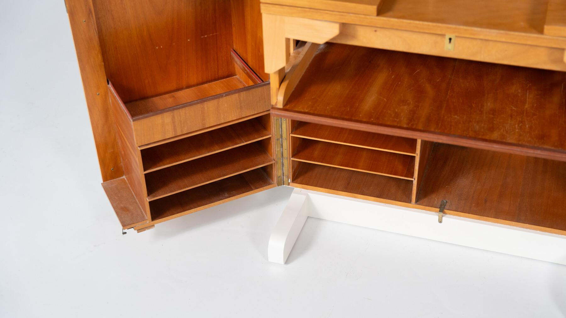 Wood Mid-Century Magic Box Desk by Mummenthaler & Meier, Switzerland, 1955 For Sale