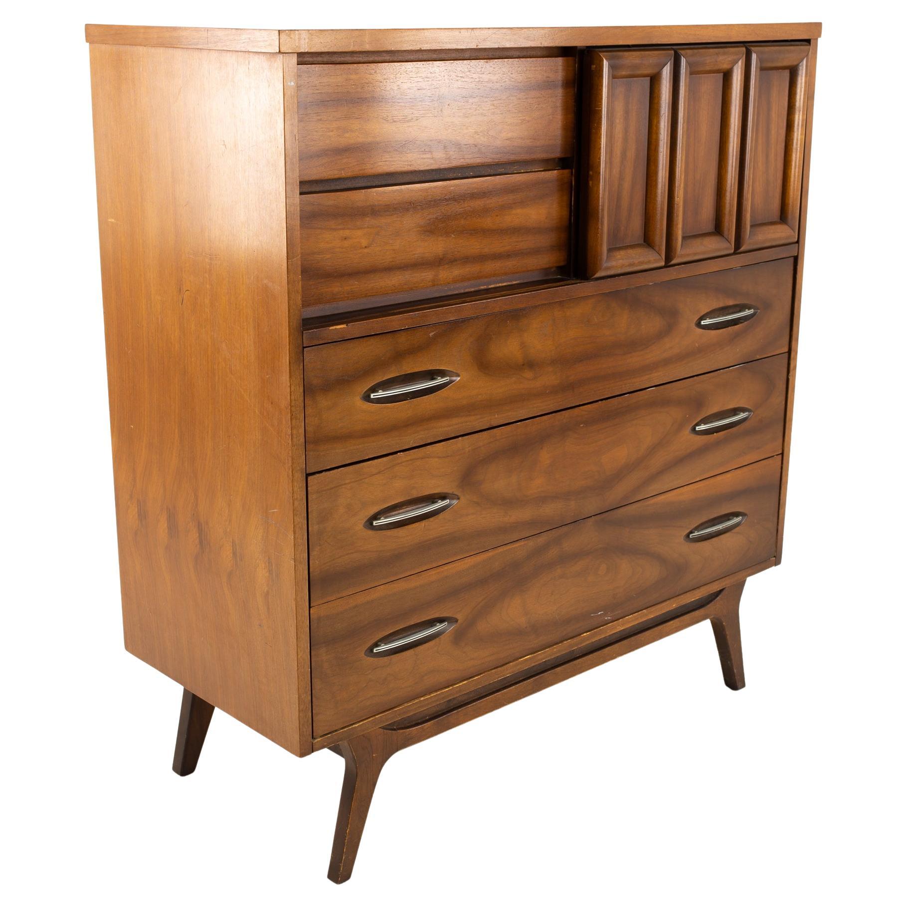 Antique HandPainted Adam Style Dresser Highboy Chest on Chest at 1stDibs