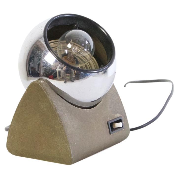 Mid Century Magnetic Eyeball Table Lamp For Sale