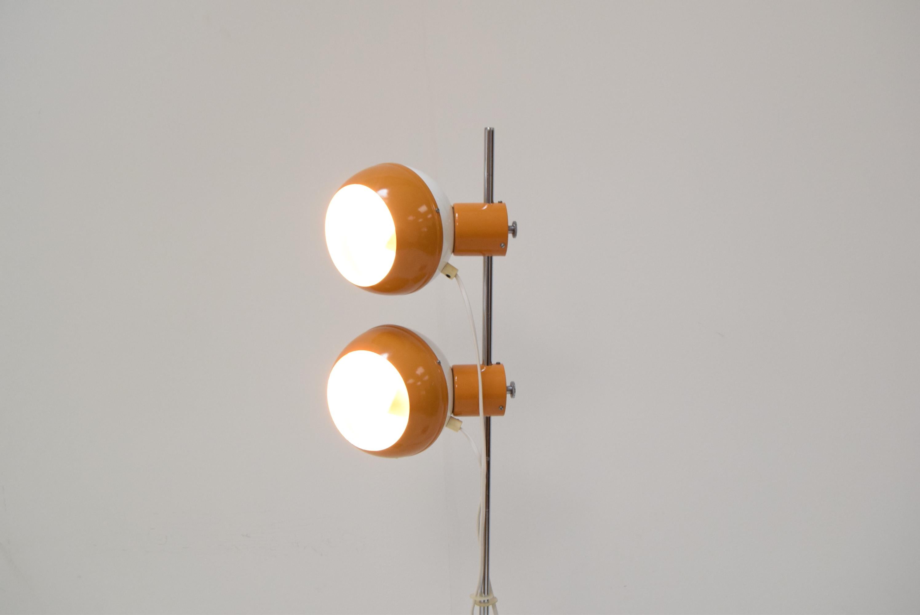Mid-Century Magnetic Floor Lamp Adjustable/Drukov, 1970's For Sale 3