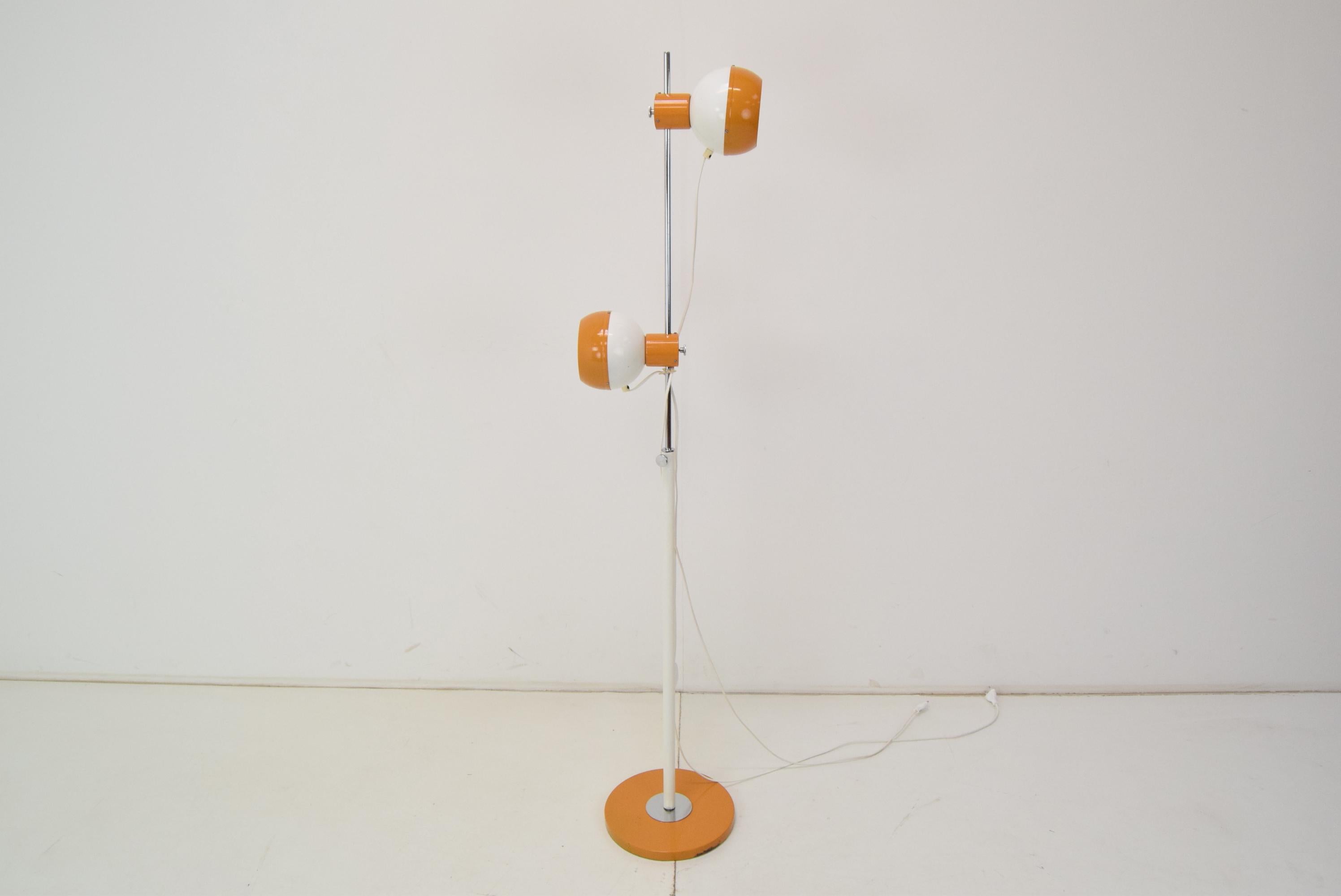 Mid-Century Magnetic Floor Lamp Adjustable/Drukov, 1970's For Sale 4