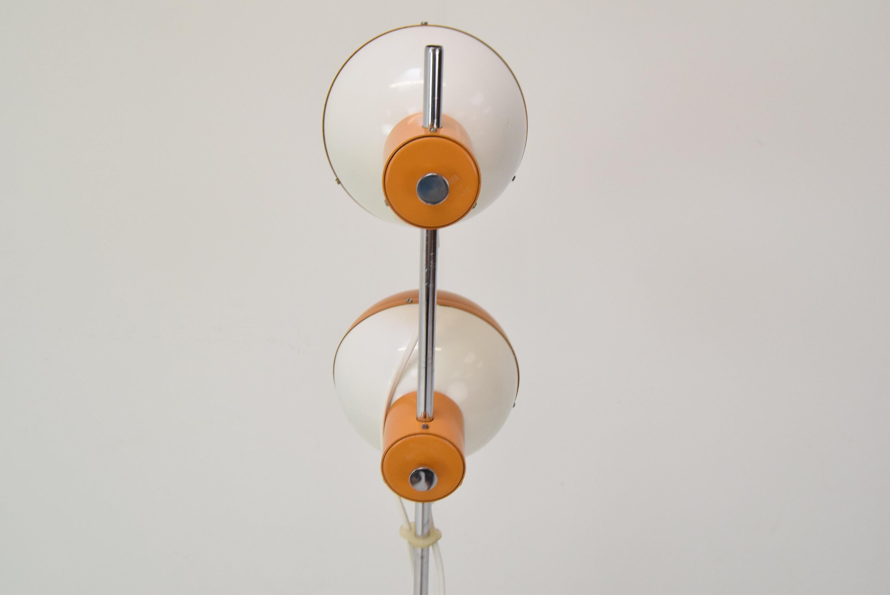 Mid-Century Magnetic Floor Lamp Adjustable/Drukov, 1970's For Sale 8