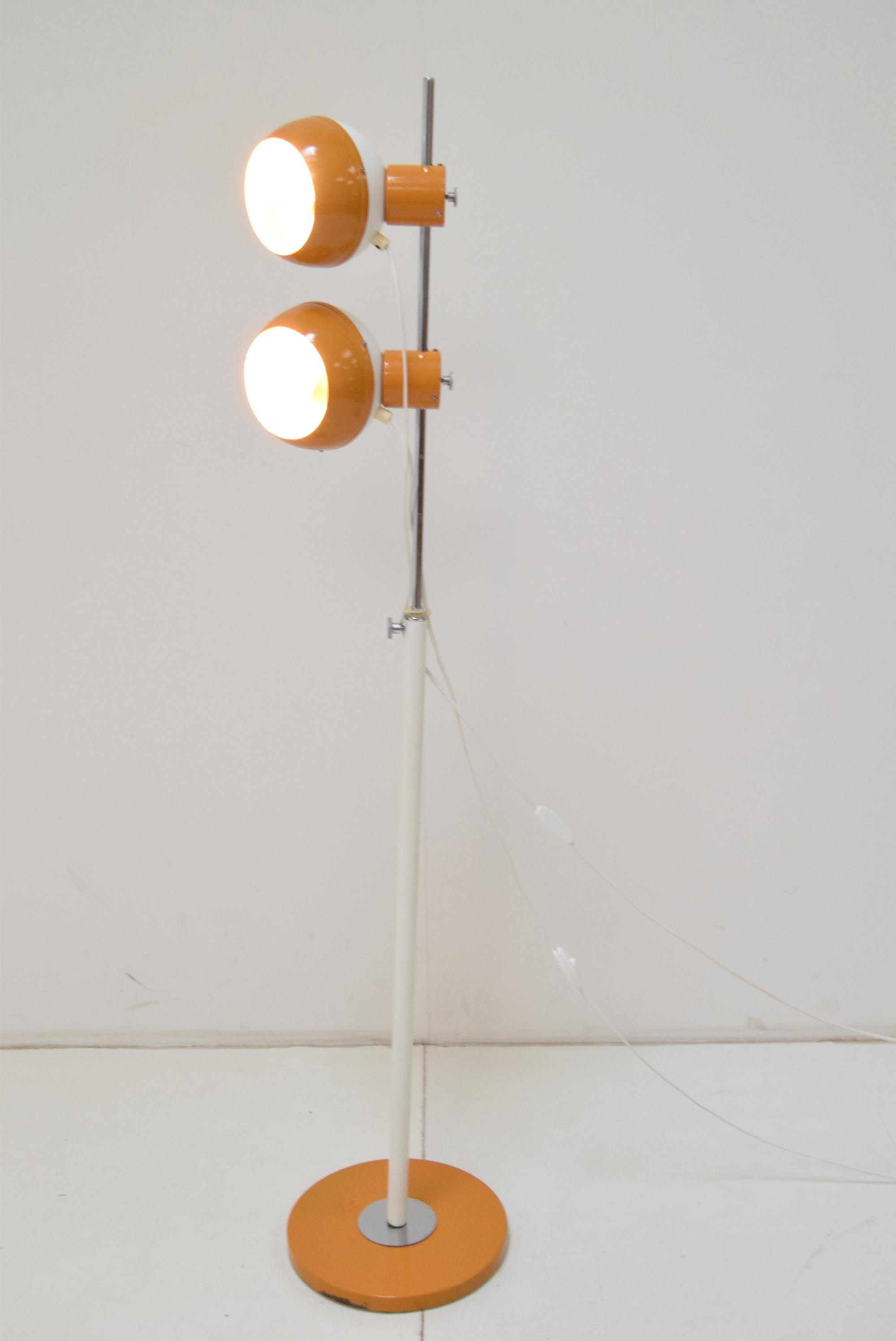 Mid-Century Magnetic Floor Lamp Adjustable/Drukov, 1970's For Sale 2