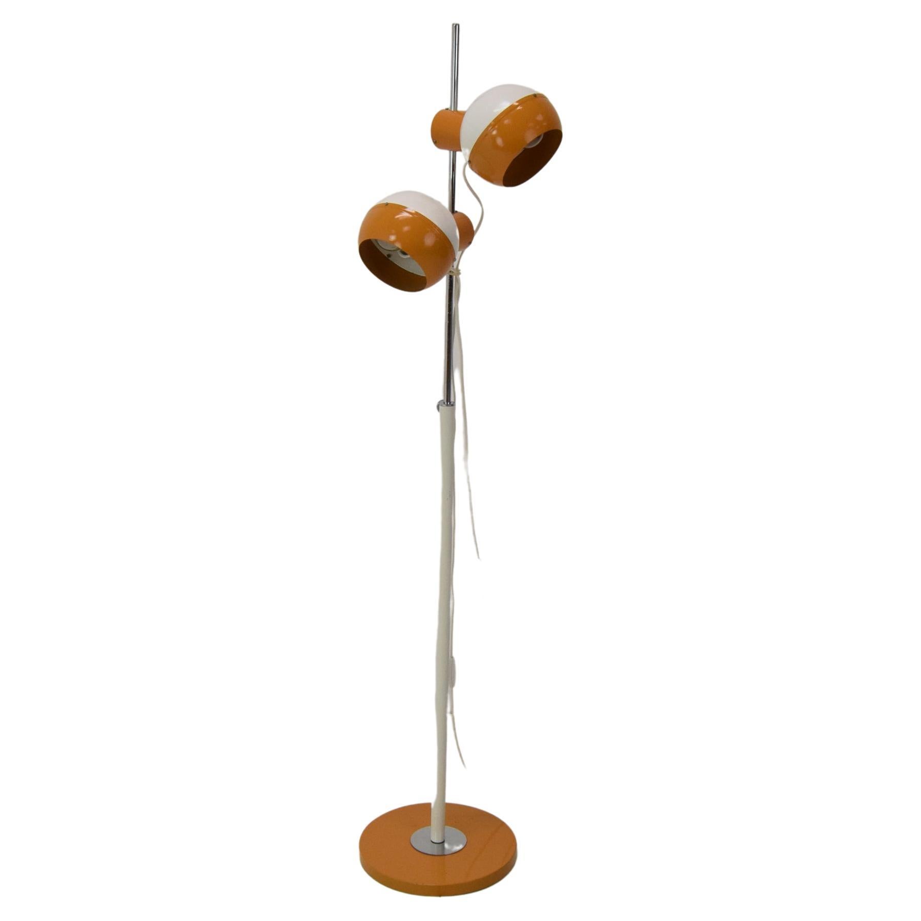 Mid-Century Magnetic Floor Lamp Adjustable/Drukov, 1970's For Sale
