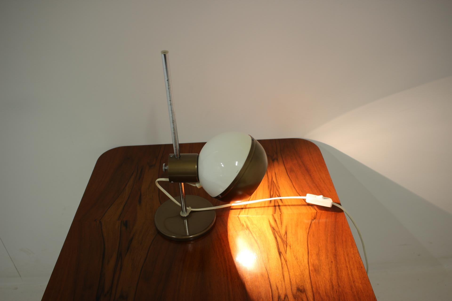 Midcentury Magnetic Table Lamp/Drukov, 1970s For Sale 3