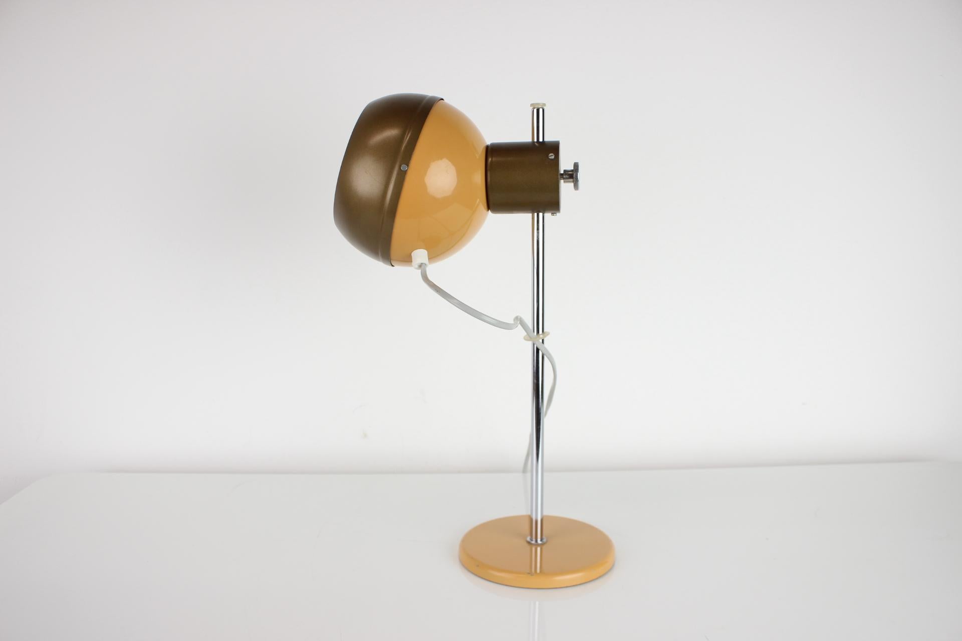 Czech Mid-Century Magnetic Table Lamp Drukov, 1970's For Sale