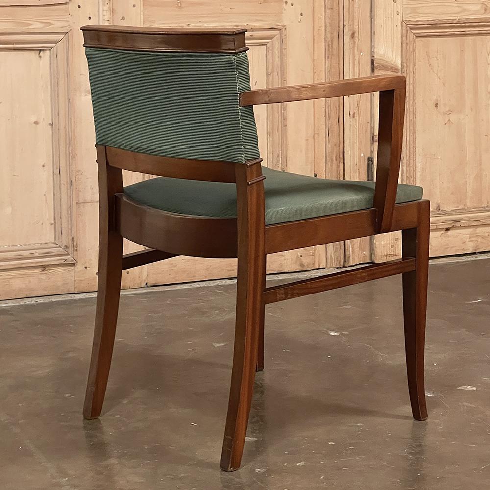 Mid-Century Mahogany Armchair by De Coene For Sale 5