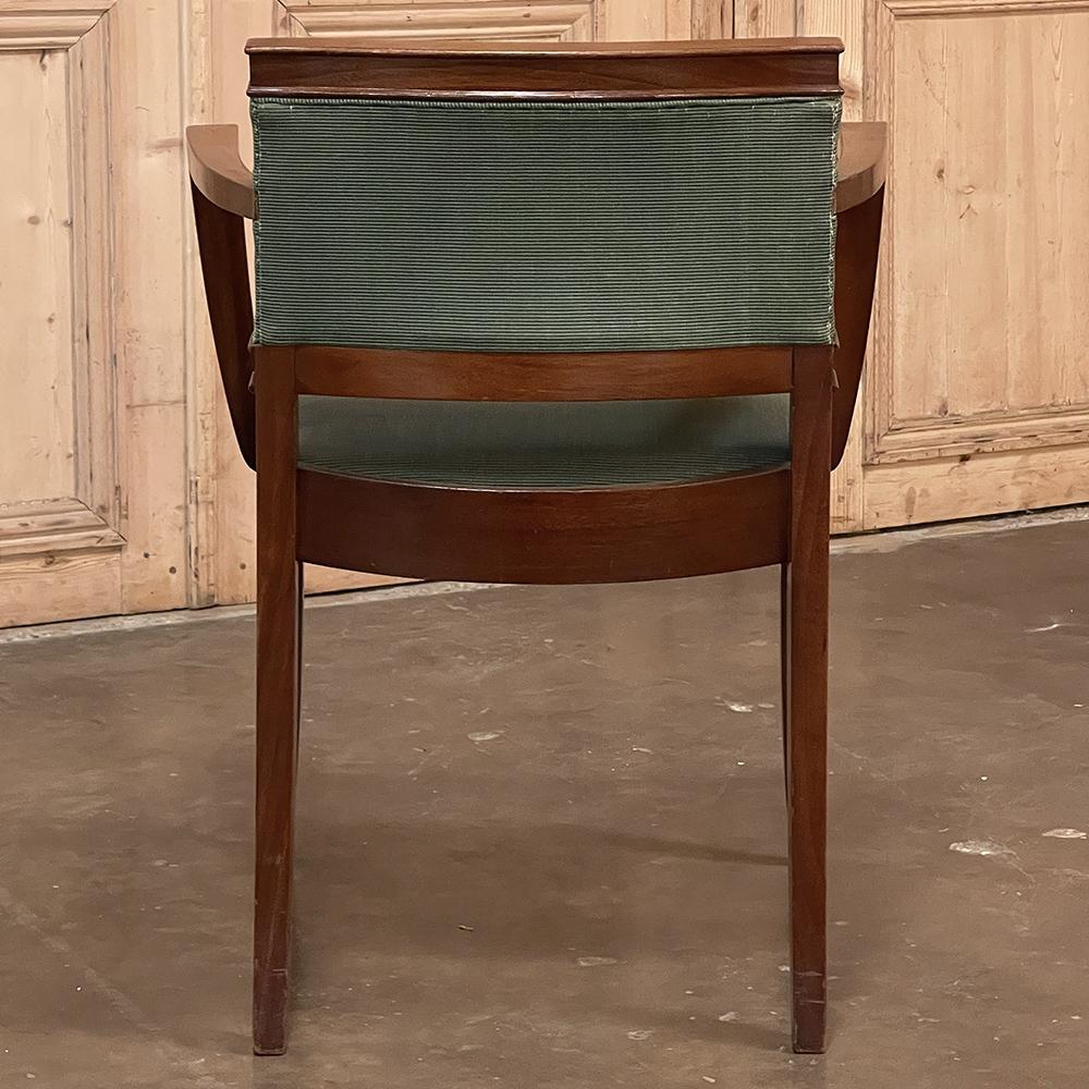 Mid-Century Mahogany Armchair by De Coene For Sale 6