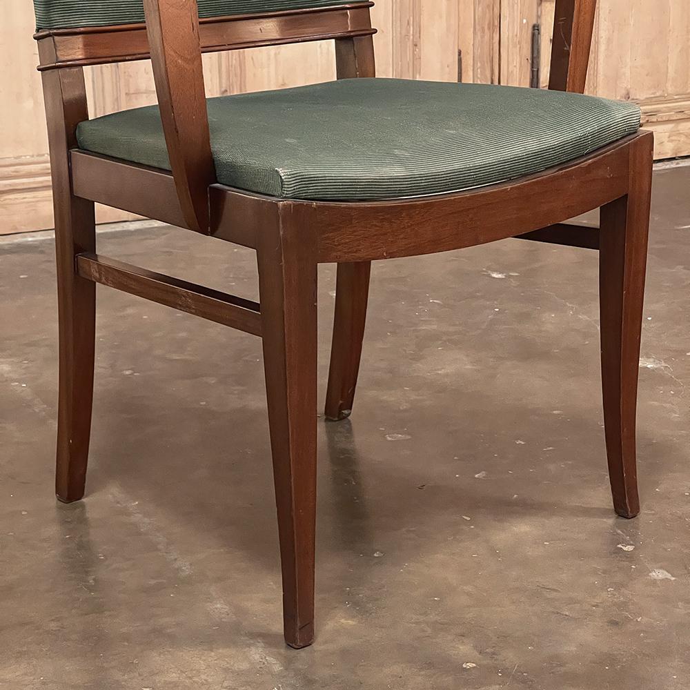 20th Century Mid-Century Mahogany Armchair by De Coene For Sale