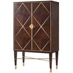 Midcentury Mahogany Bar Cabinet