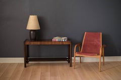 Mid Century Mahogany Console Table