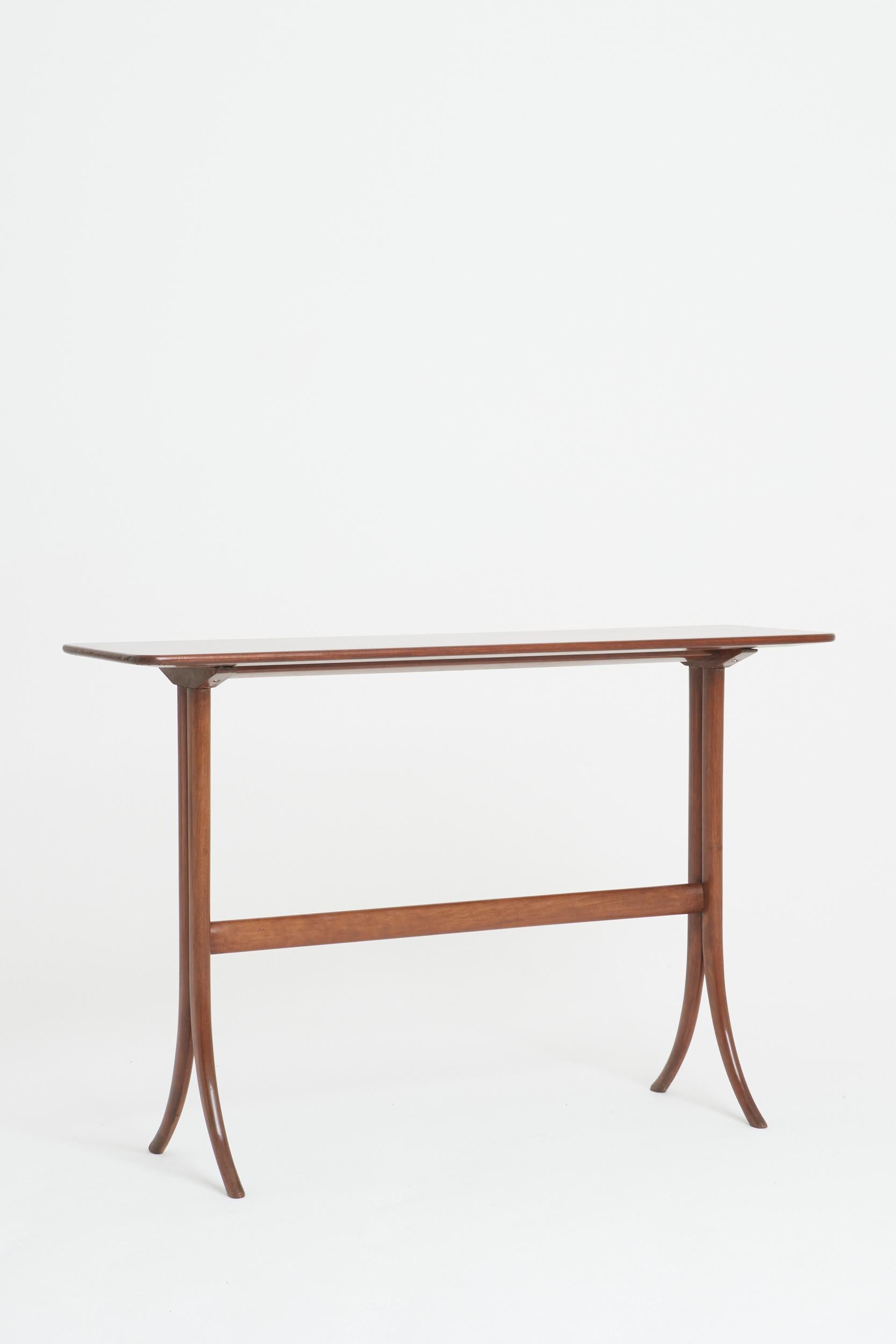 Mid-Century Modern Mid-Century Mahogany Console Table For Sale