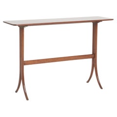 Table console en acajou du milieu du siècle