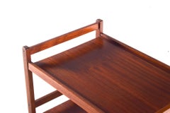 Mid Century Mahogany Danish Drinks/Tea Trolley