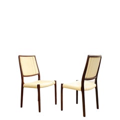 Mid-Century Mahogany Dining Chairs, Niels O. Møller for J. L. Moller, Set of 2
