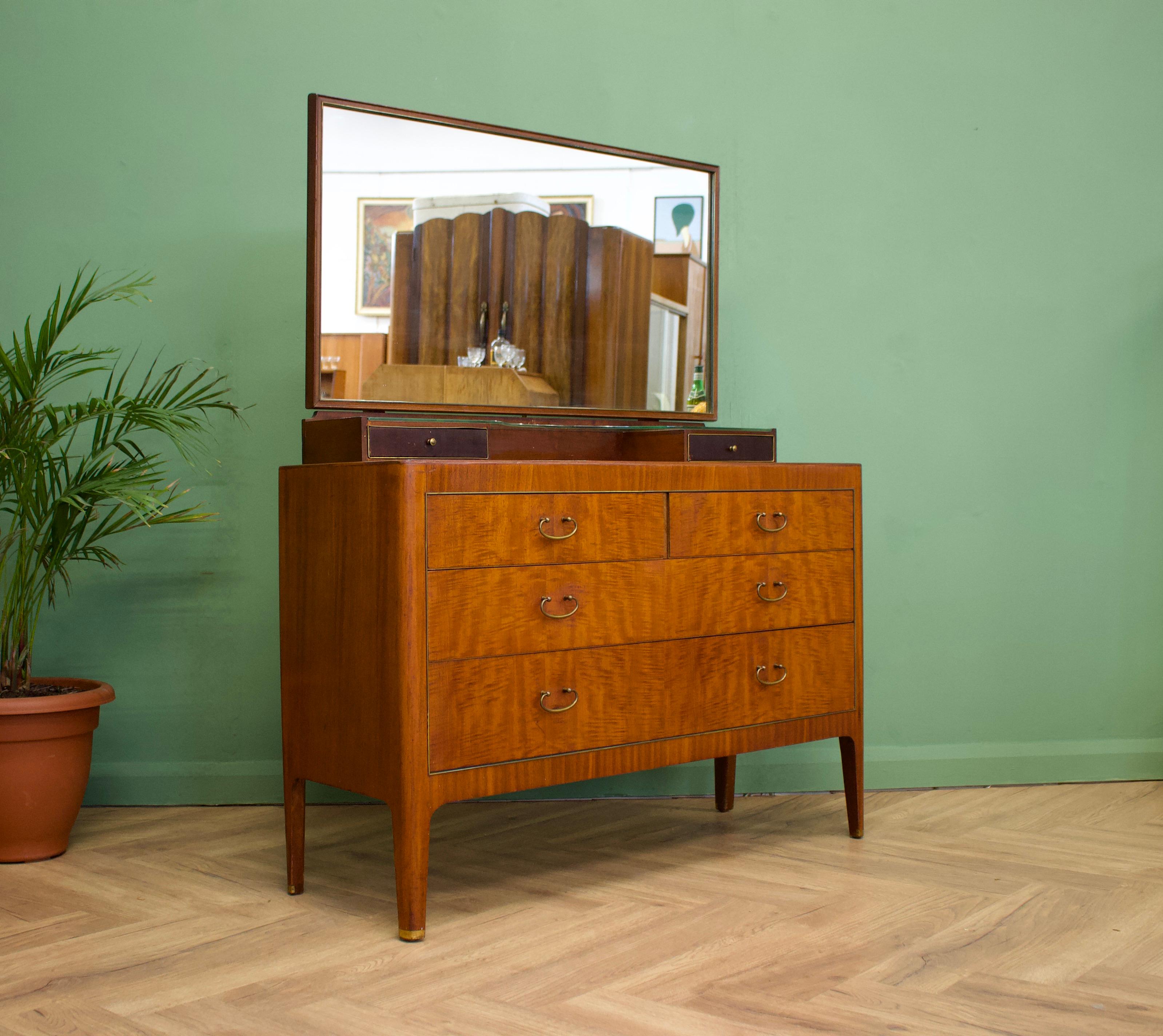 Mid-Century Modern Midcentury Mahogany Dressing Chest by Greaves and Thomas, 1950s For Sale