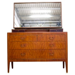 Midcentury Mahogany Dressing Chest by Greaves and Thomas, 1950s