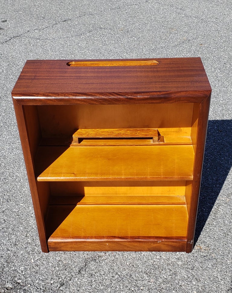 Midcentury Mahogany Encyclopedia Low Bookcase, 1960s For Sale at 1stDibs