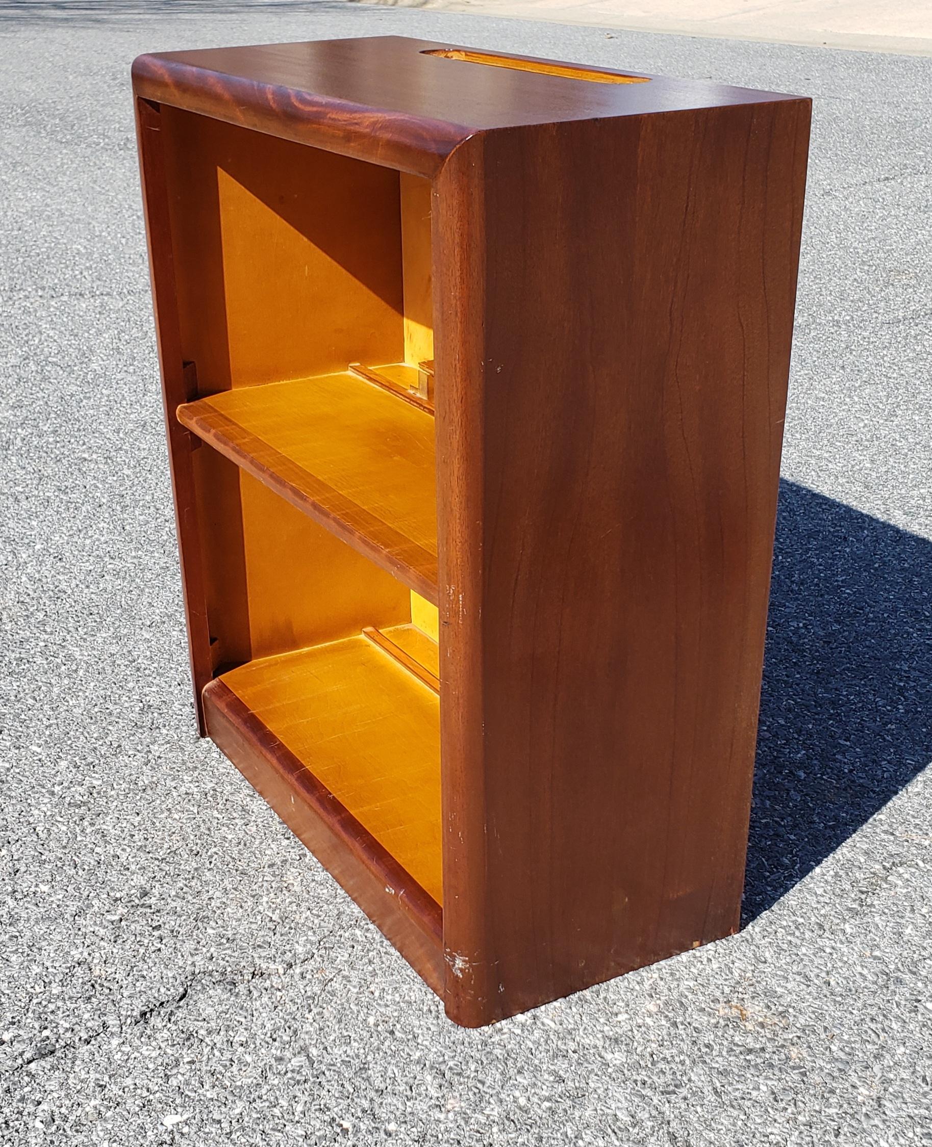 Mid-Century Modern Midcentury Mahogany Encyclopedia Low Bookcase, 1960s For Sale