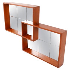 Mid Century Mahogany Mirror