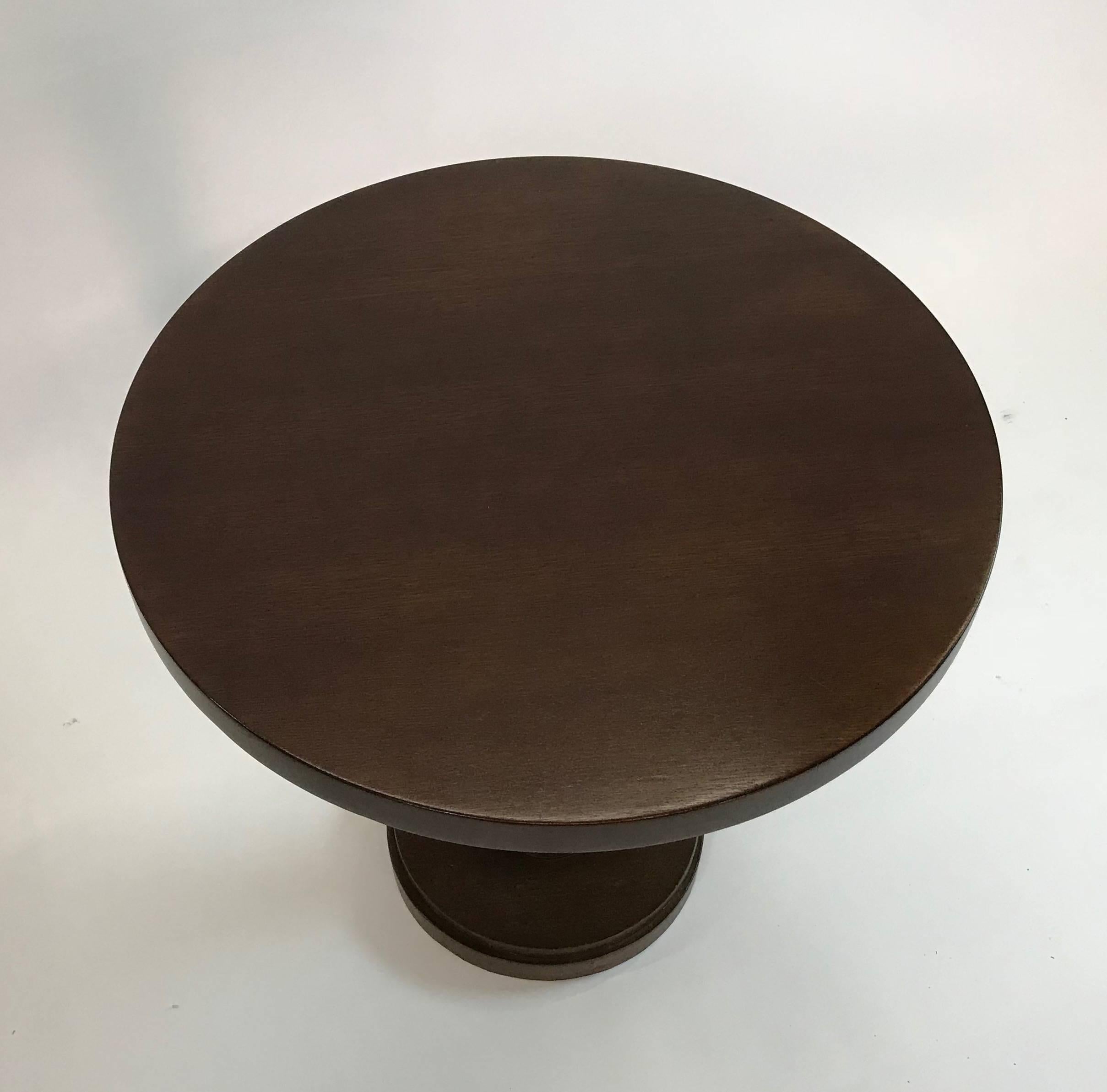 American Midcentury Mahogany Pedestal Centre Table