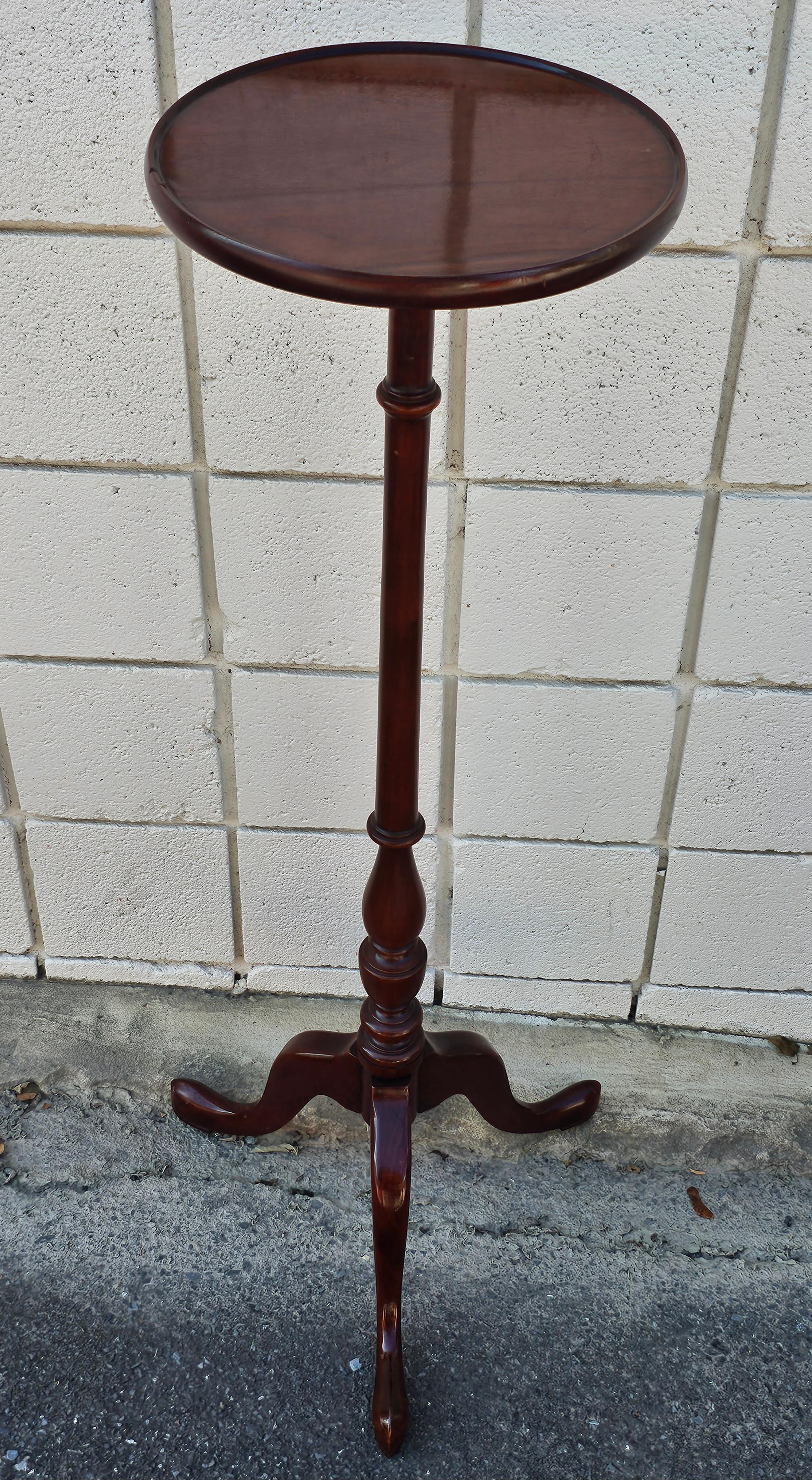 American Mid Century Mahogany Pedestal Snake Trifid Stand  For Sale