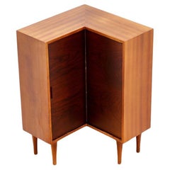 Mid Century Mahogany & Rosewood Corner Unit by Morris of Glasgow