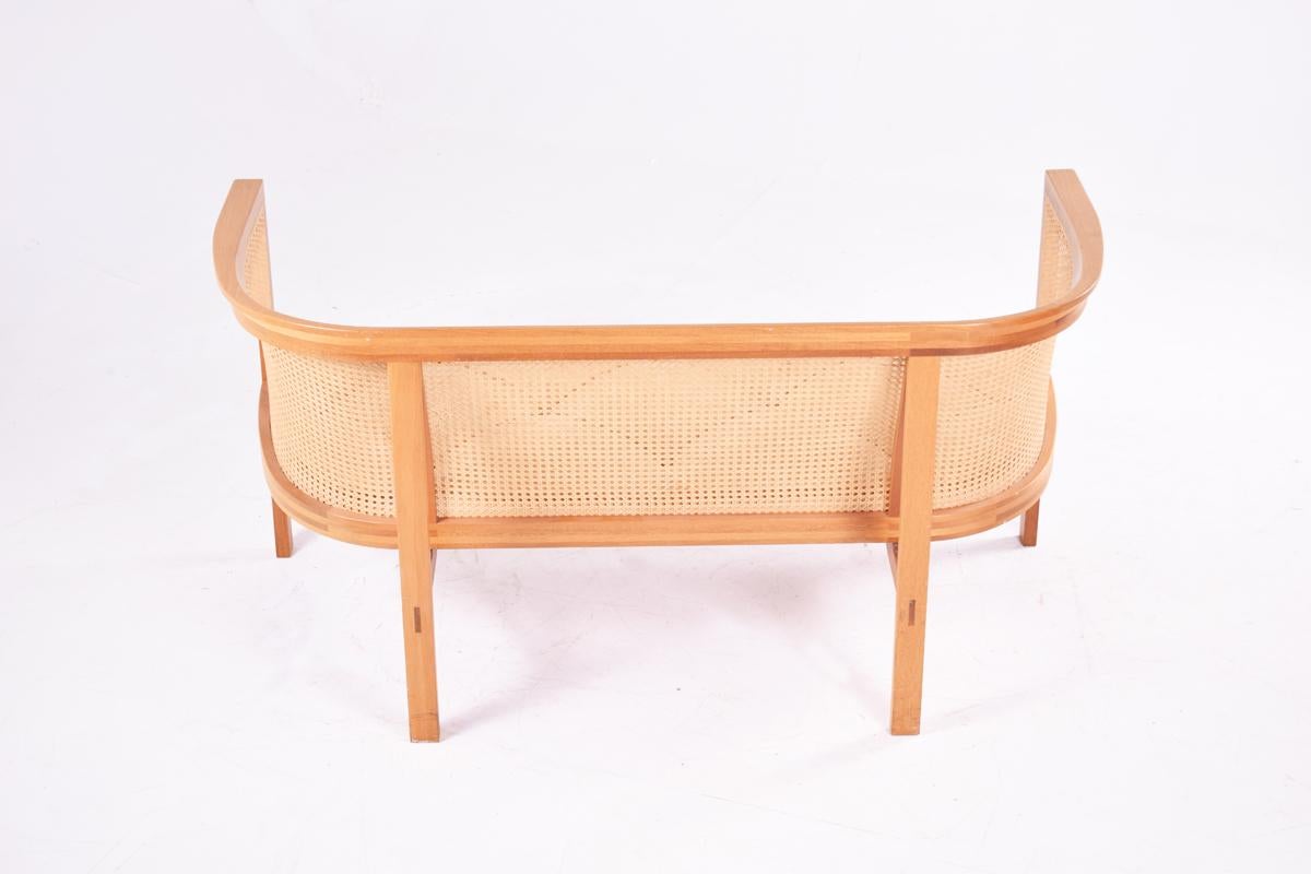 Late 20th Century Midcentury Mahogany Rud Thygesen and Jonny Sorensen Sofa, 1985, Botium