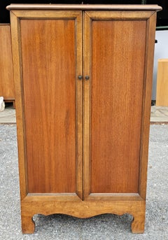 Misouri Furniture Mid-Century Mahogany Two Door French Notary Cabinet