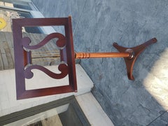 Mid-Century Mahogany with Brass Music Stand, Italy