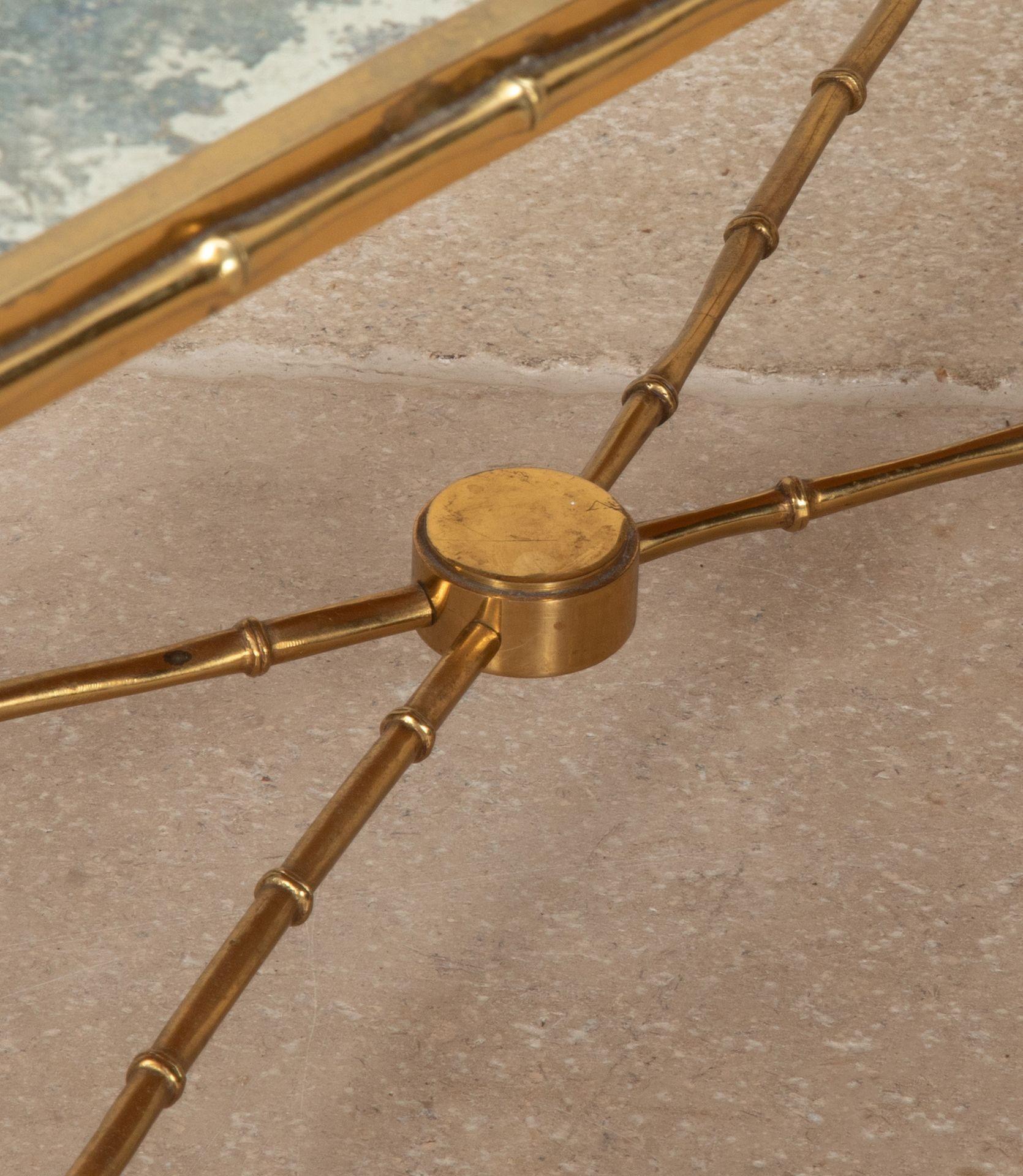 Mid-Century Maison Bagues Style Brass Coffee Table For Sale 3