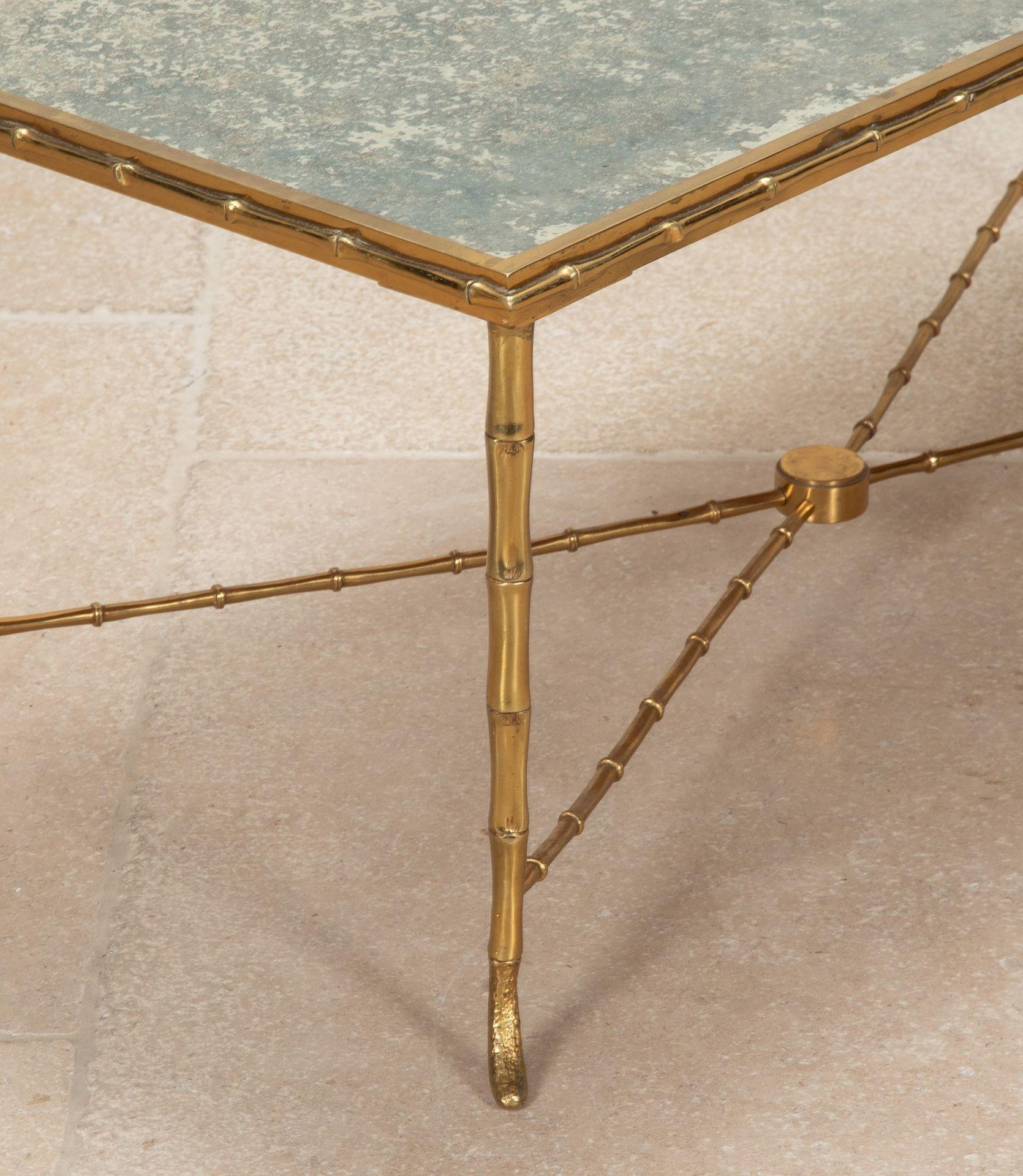 Mid-Century Maison Bagues Style Brass Coffee Table For Sale 4