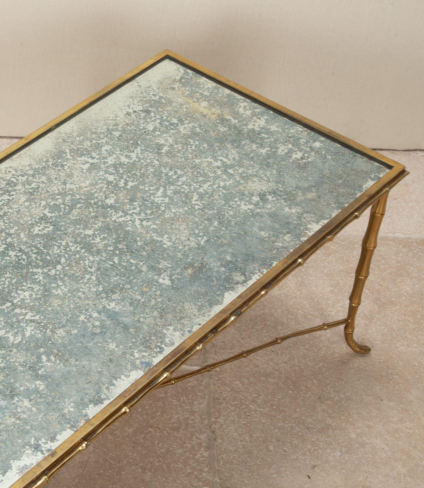20th Century Mid-Century Maison Bagues Style Brass Coffee Table For Sale