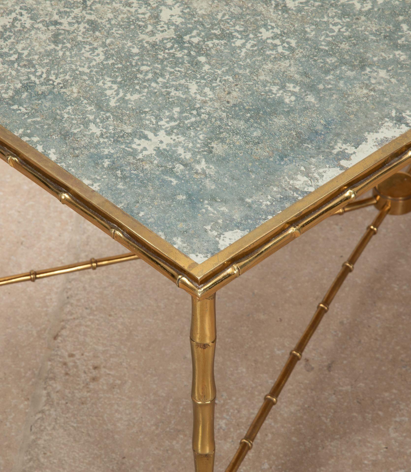 Mid-Century Maison Bagues Style Brass Coffee Table For Sale 2