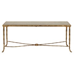 Mid-Century Maison Bagues Style Brass Coffee Table