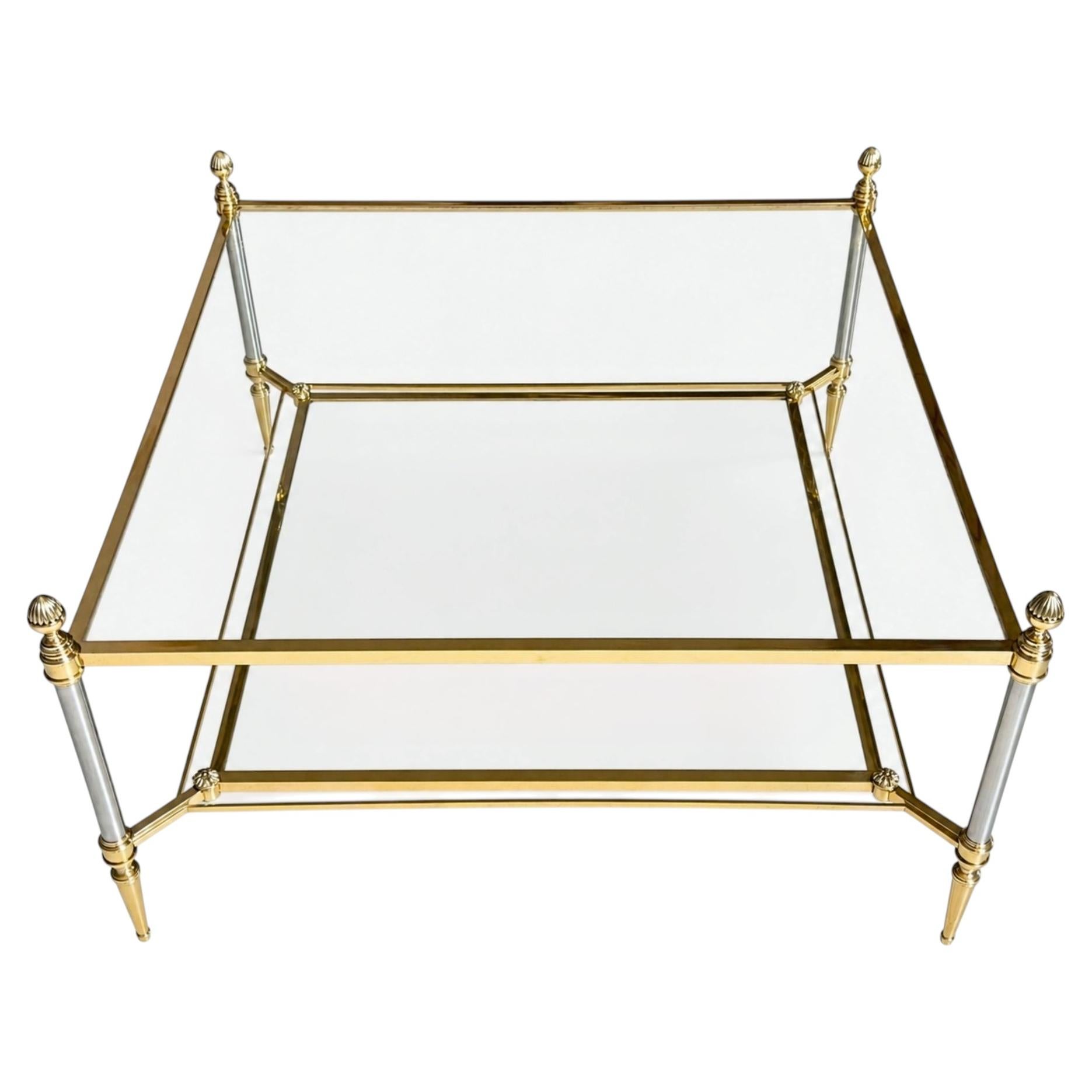 Mid-Century Maison Jansen Style Coffee Table For Sale