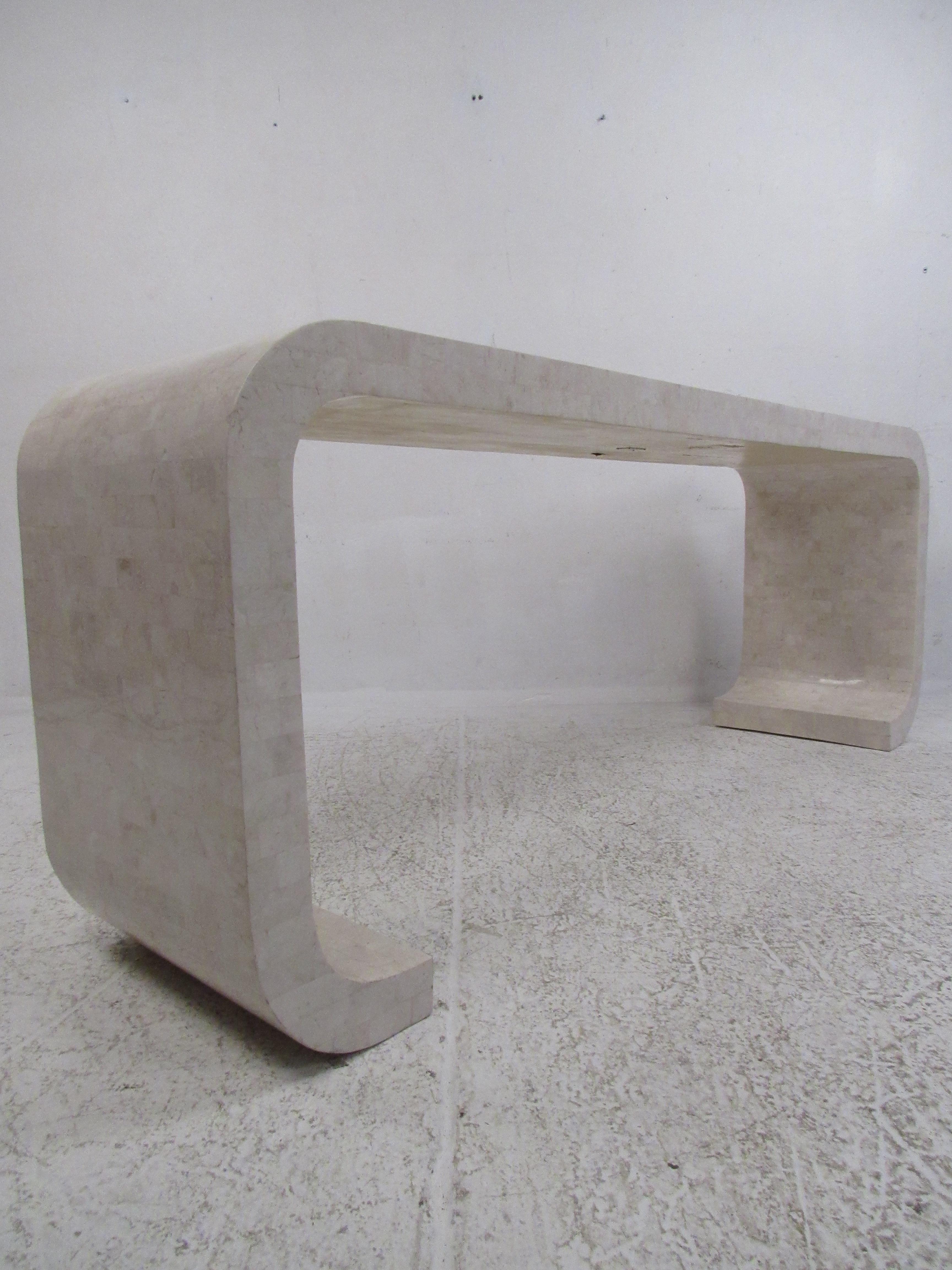 Mid-Century Modern Midcentury Maitland Smith Waterfall Console Table
