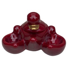 Salero de majolica de mediados de siglo Vallauris