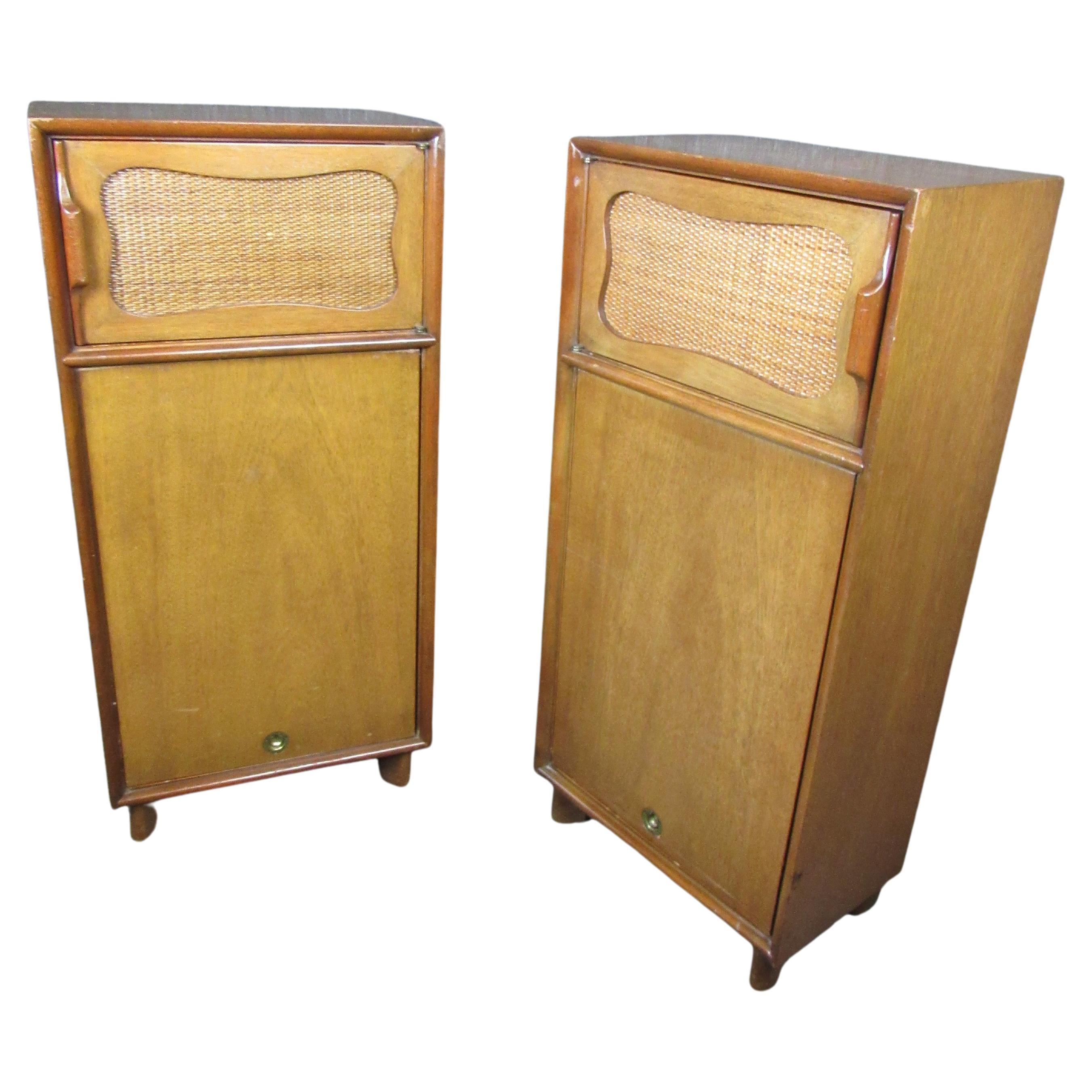 Midcentury "Malacca Modern" Cabinets by Hickory For Sale