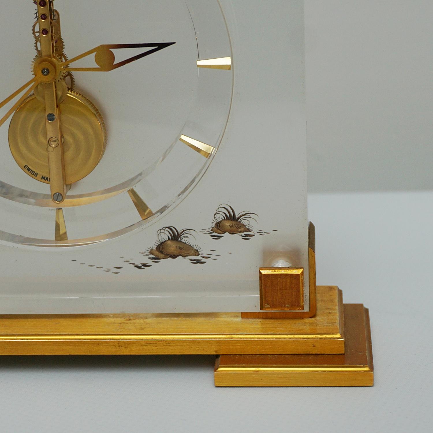 Mid-Century Mantel Clock by Jaeger-LeCoultre 1