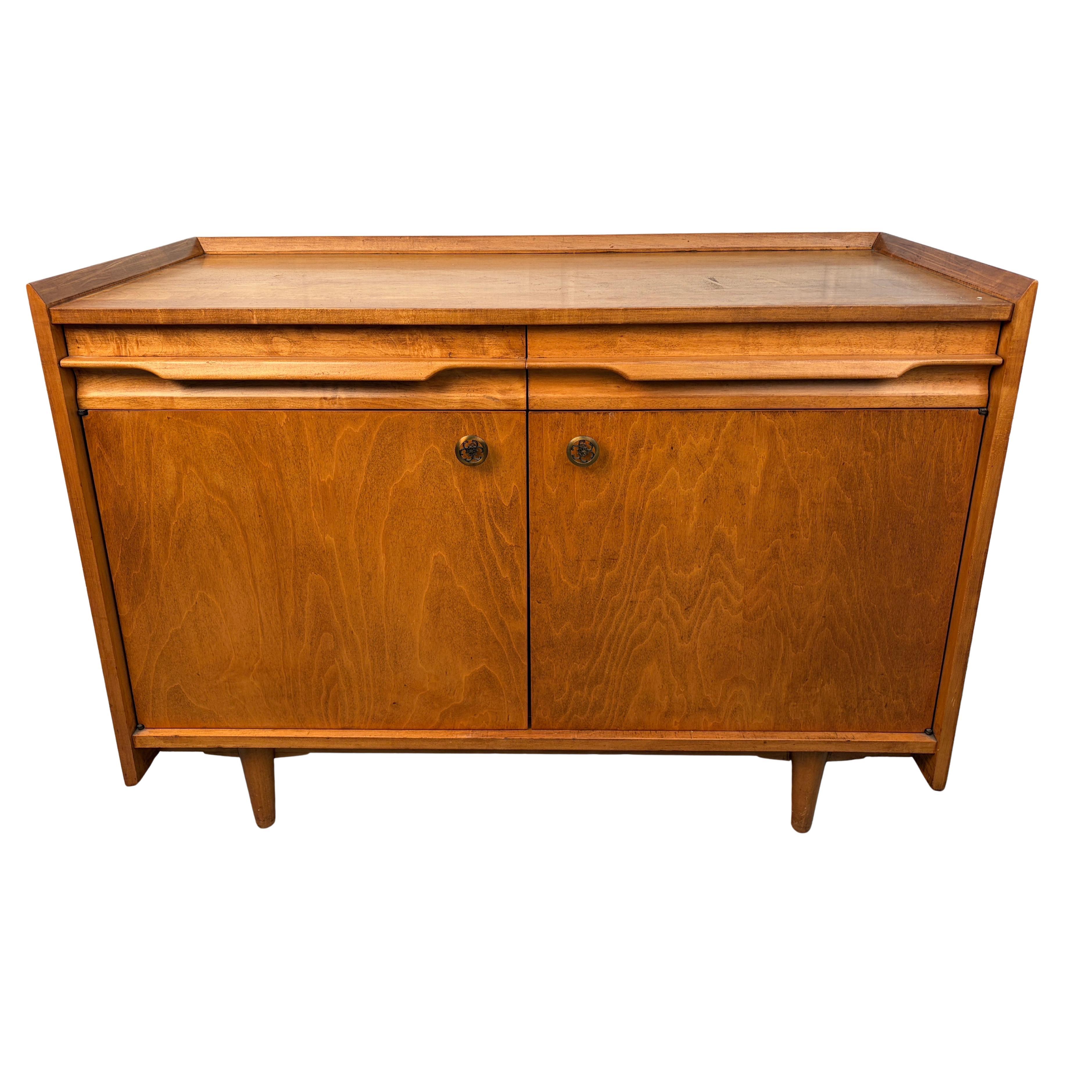 Mid-Century Maple Buffet by Crawford Furniture For Sale