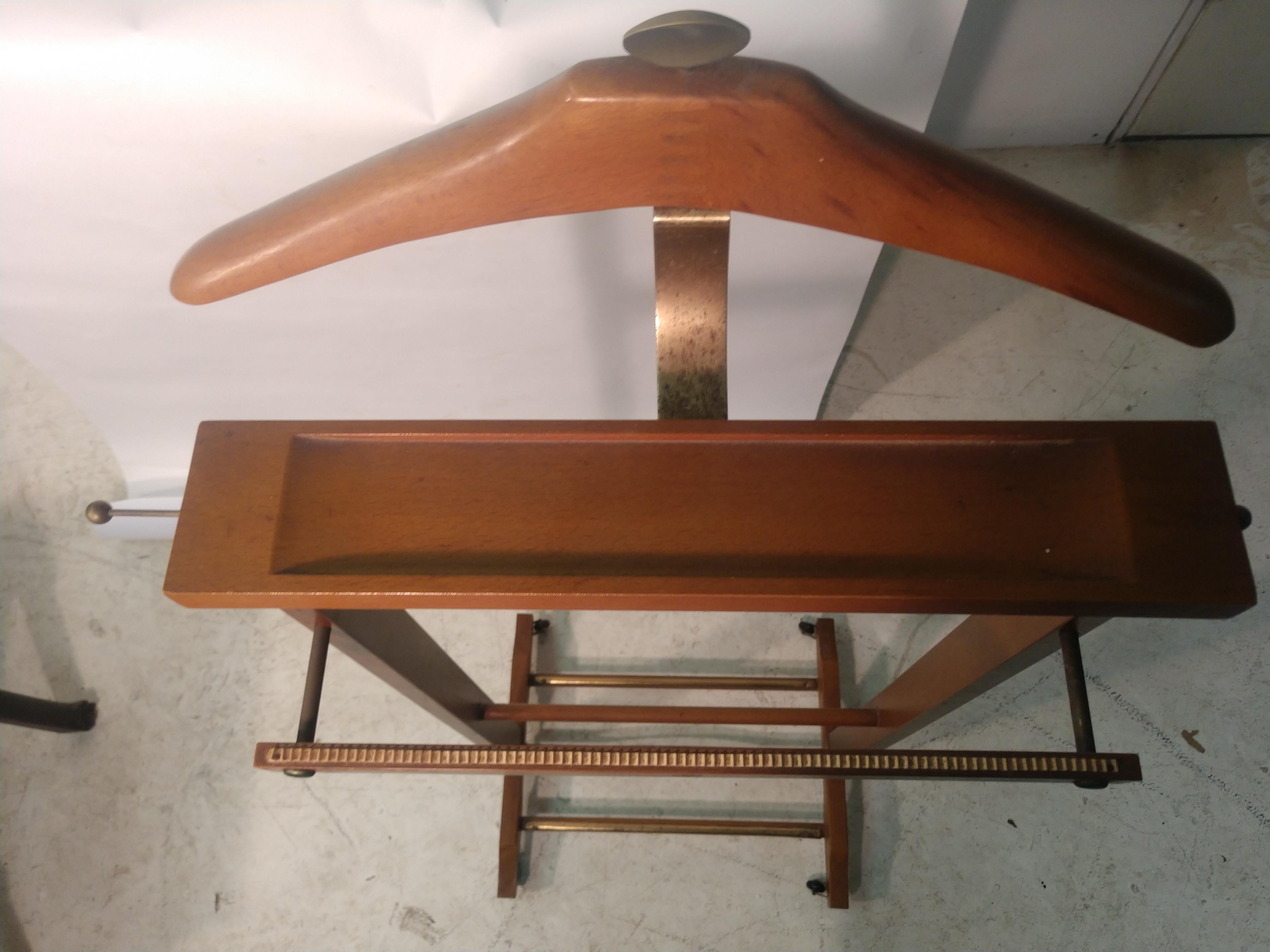Mid-Century Modern Mid Century Maple Clothes Valet by Fratelli Reguitti