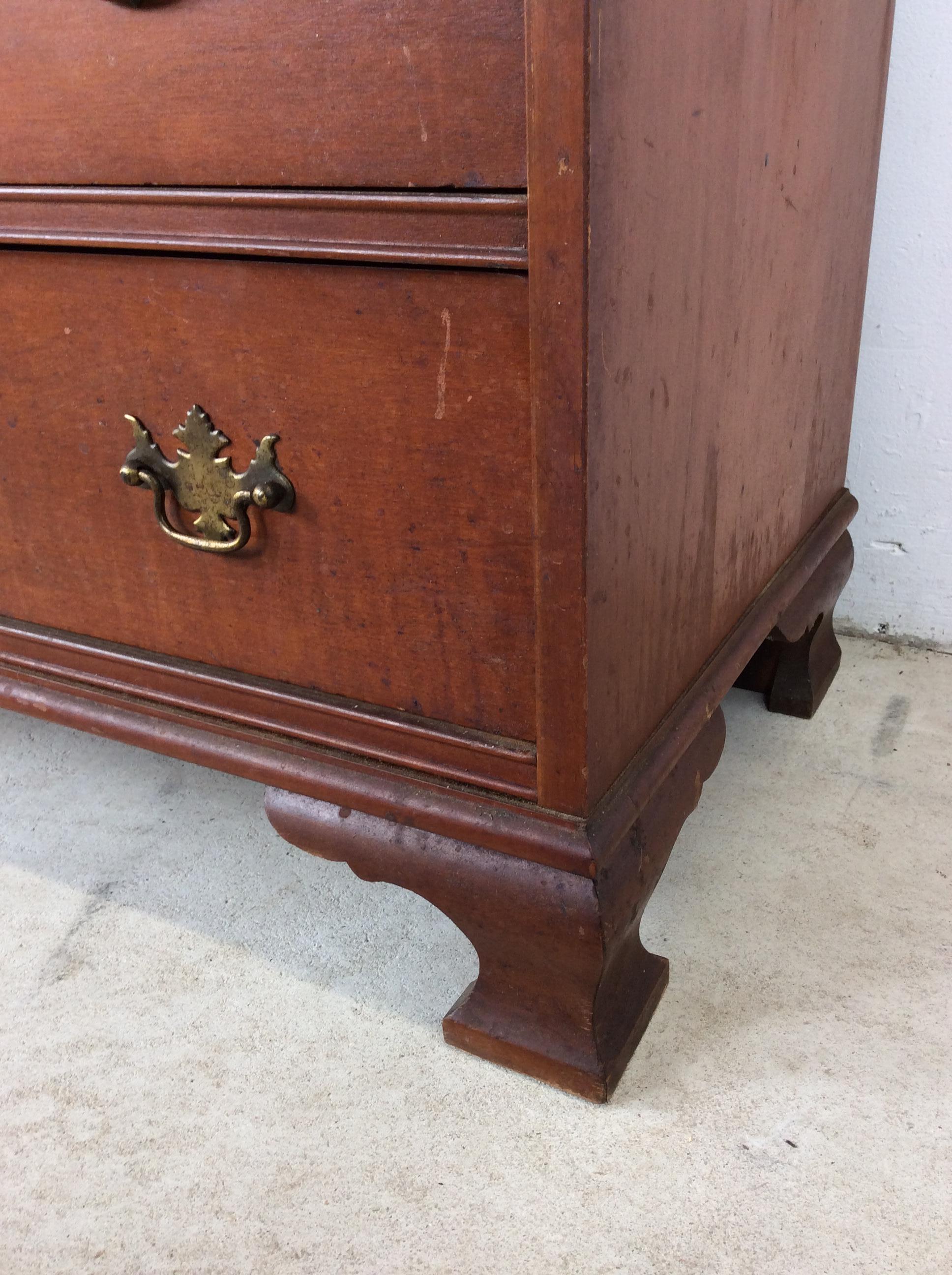 Mid Century Maple Drop Front Secretary Writing Desk im Angebot 5