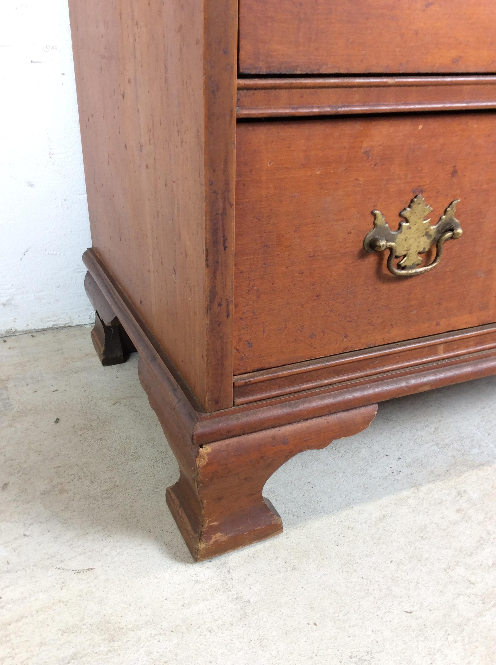 Mid Century Maple Drop Front Secretary Writing Desk im Angebot 6